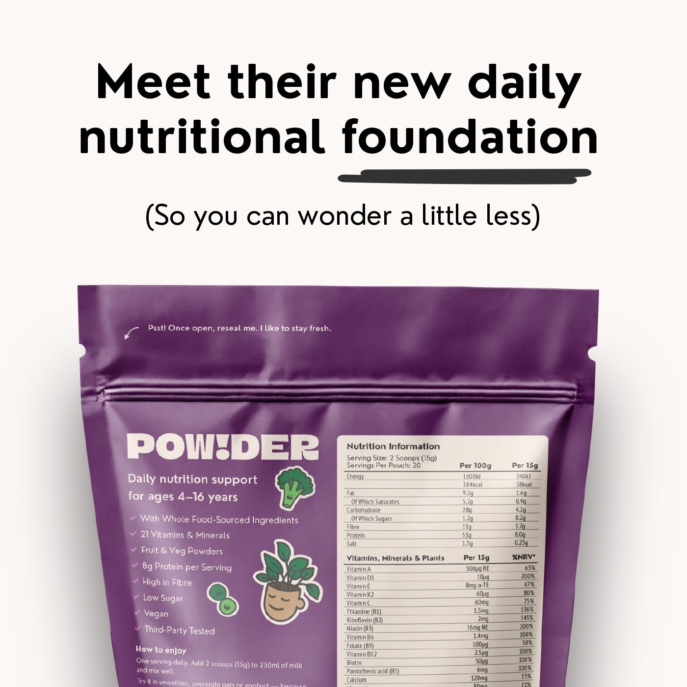Complete nutrition for kids